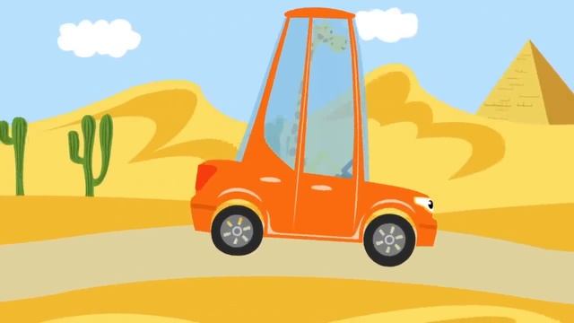 Развивающие и обучающие мультики про машинки и животных: Бип - бип детские песенки Котенок Котэ