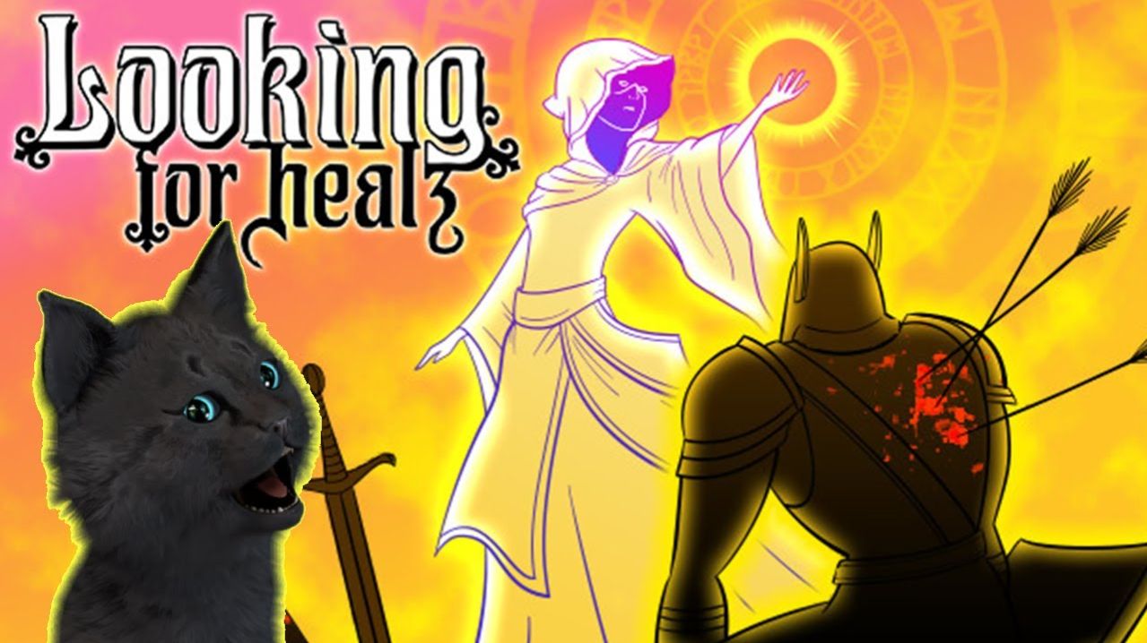 КРУТАЯ БИТВА Looking For Heals 🐱 В поисках исцеления Симулятор сатирического рогалита-целителя #287