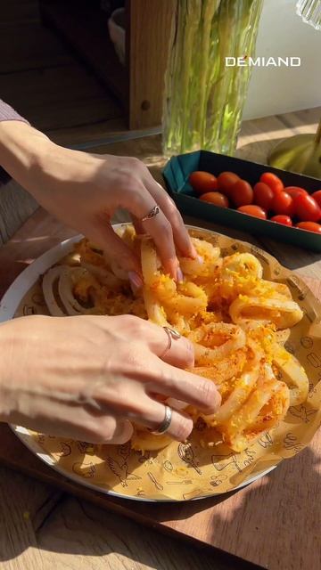 Как же это балдёжно вкусно😋 Кольца кальмара