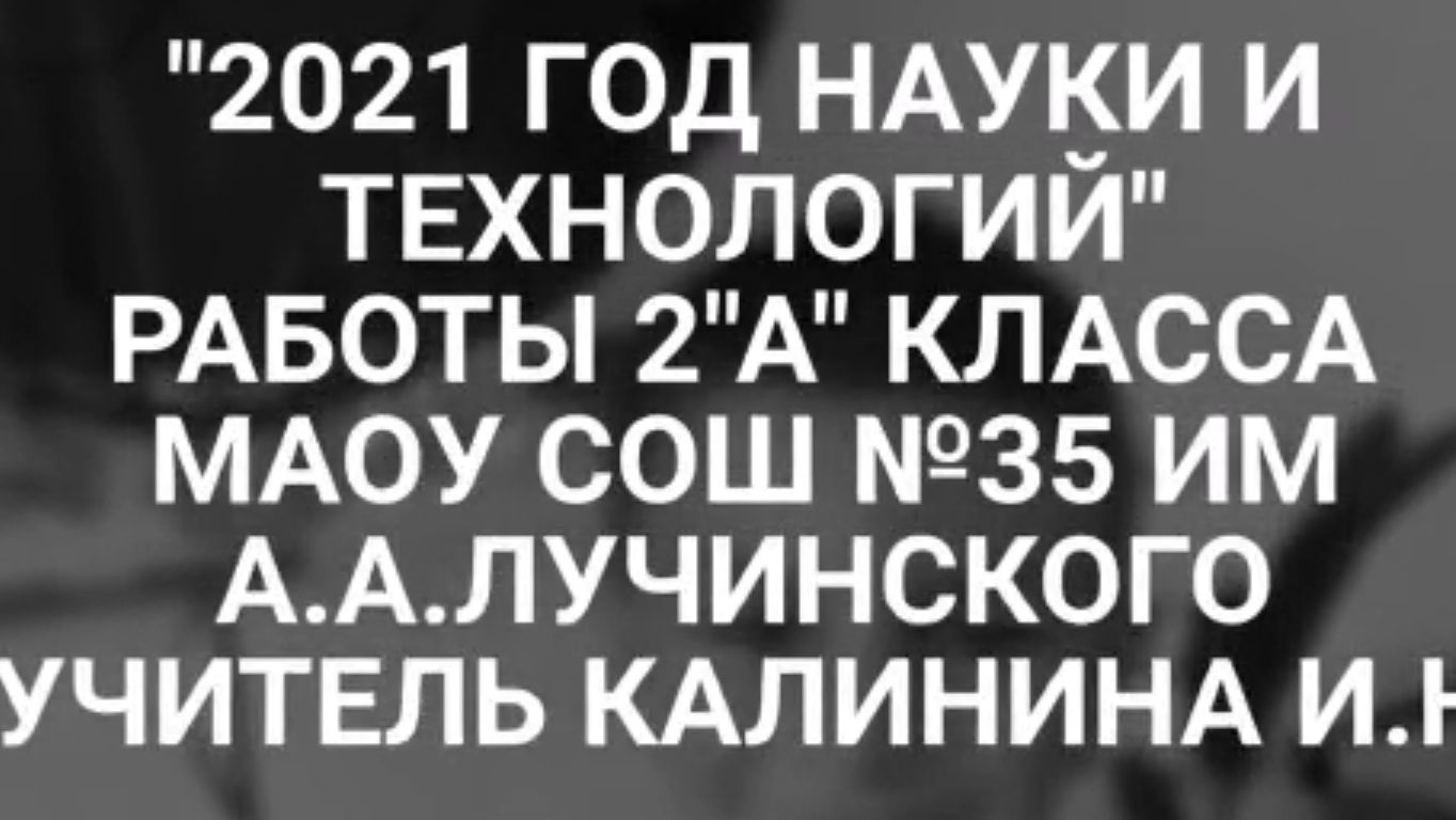Год науки и техники 2 класс