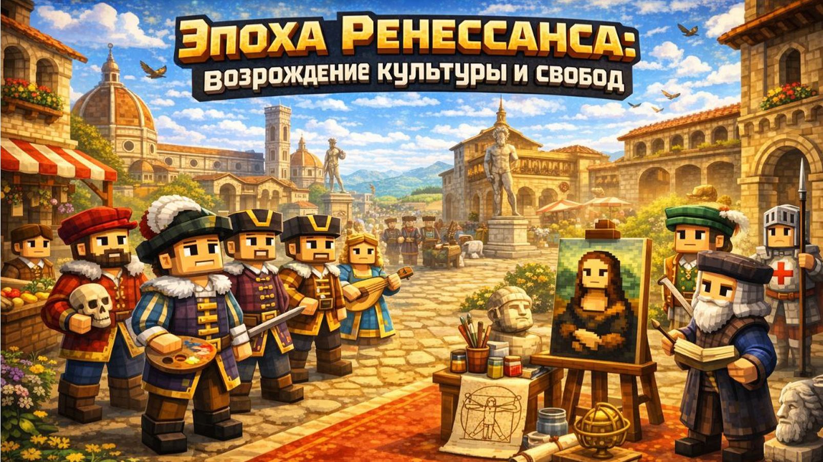 Эпоха Ренессанса: возрождение культуры и науки  Лекция в Minecraft  MindCube Академия