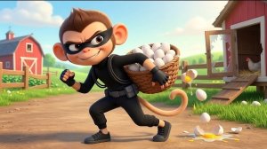 Забавная обезьянка | Отважная Нана и Бегги ловят вора яиц Кракса! | Мультфильм про обезьянку