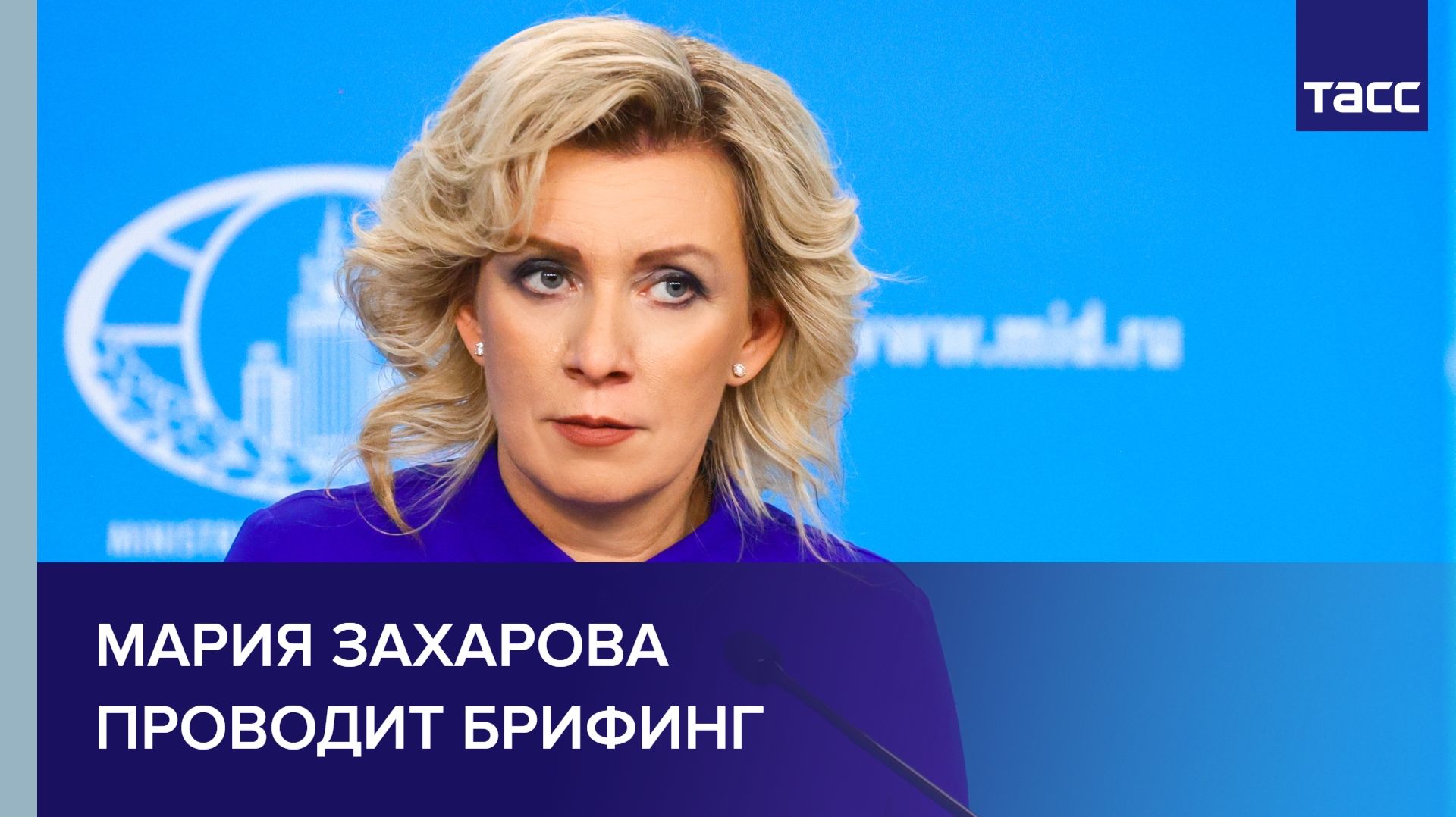 Мария Захарова проводит брифинг