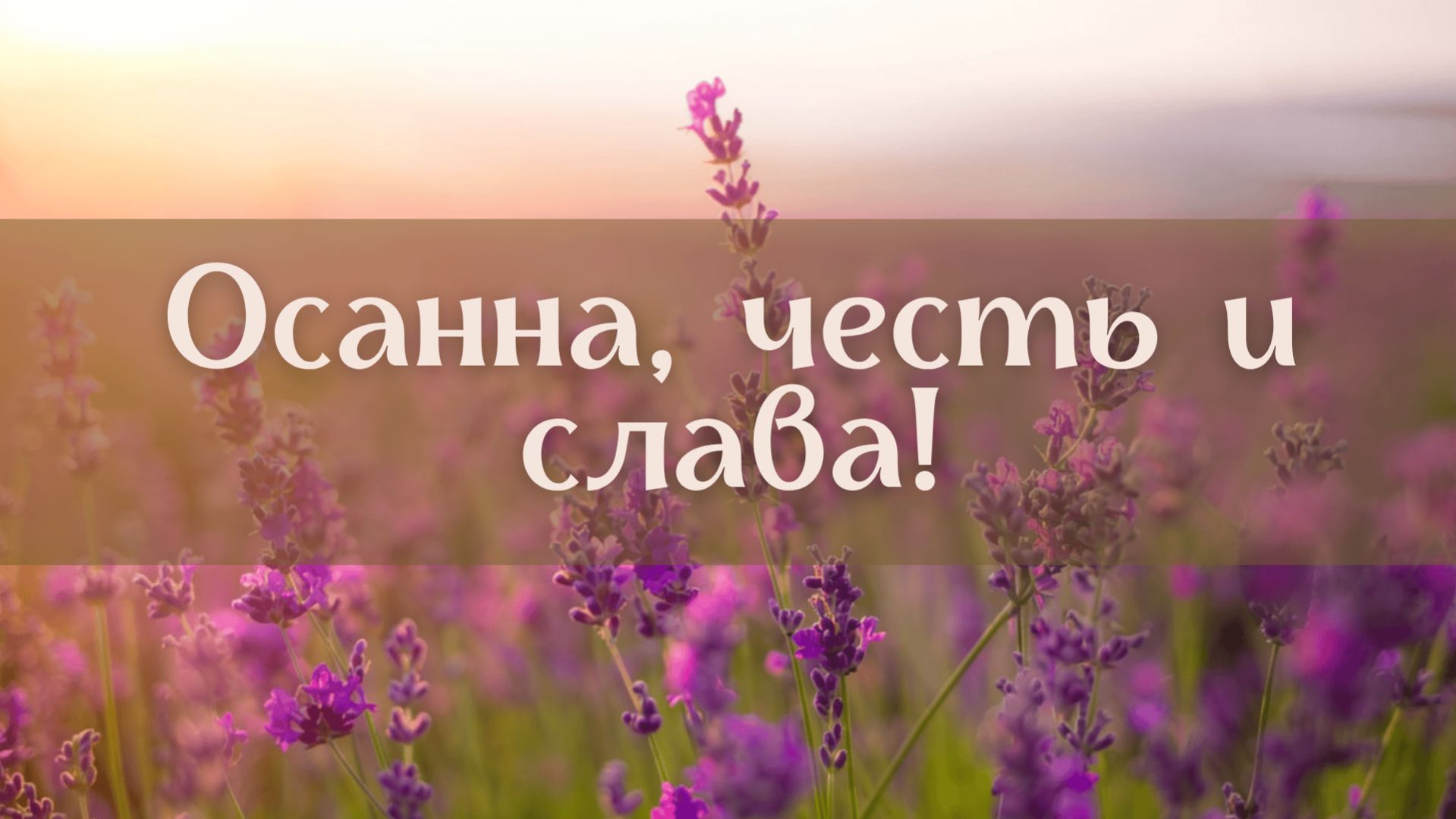 Осанна, честь и слава! || Церковный хор + орк.