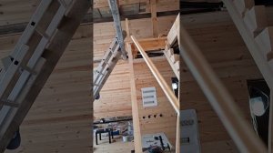 1000056170.mp4 (Собака наблюдает за устройством лестницы на 2-ой этаж в доме А-фрейм)