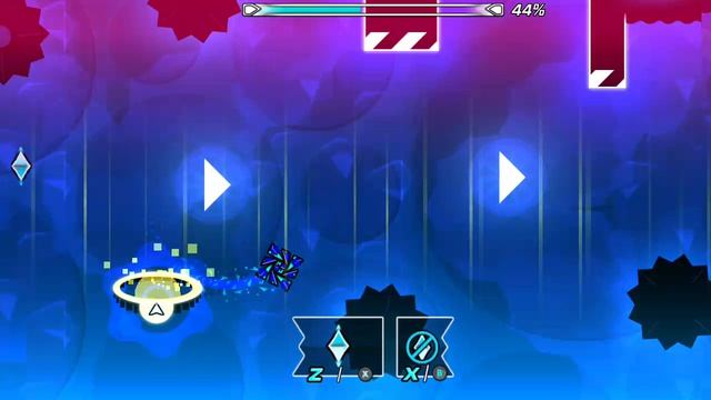 Прохожу уровень electrodinamix 2019 в геометри дэш .