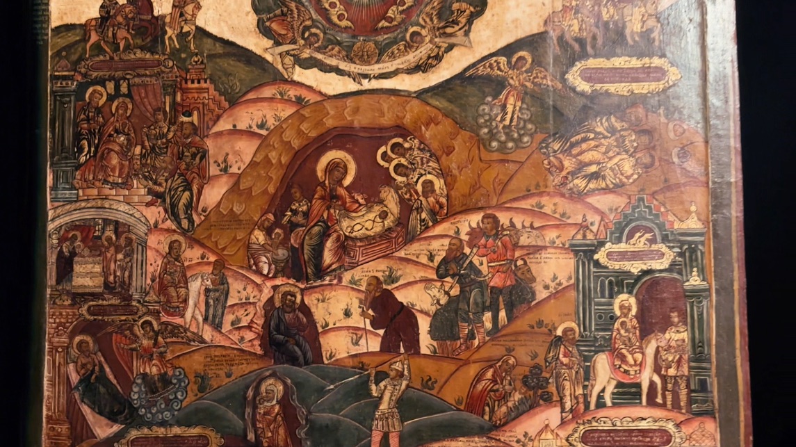 Уникальная икона Рождества Христова : анализ и интерпретация.