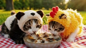 Мама-кошка построила тайный домик на дереве… котятам он очень нравится 🐱🥞❤️