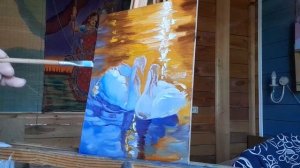 Процесс творения лебедей