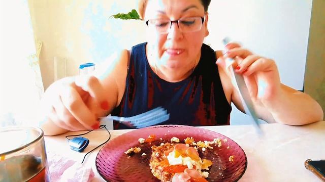 Пиццу ем и стройную😉/Не забывайте, у вас тоже есть дети ‼️/Мукбанг