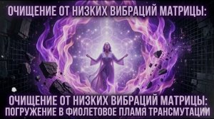 Аштар Шеран Очищение от низких вибраций матрицы: погружение в фиолетовое пламя трансмутации