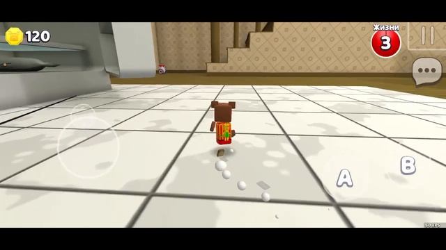 Malai & Papa играют в super Bear adventure гигантский дом