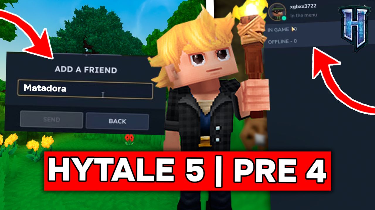 ДОБАВЛЕНИЕ ДРУЗЕЙ в HYTALE!  Обзор обновления 5 пре-релиз 4 в ХАЙТЕЙЛ!