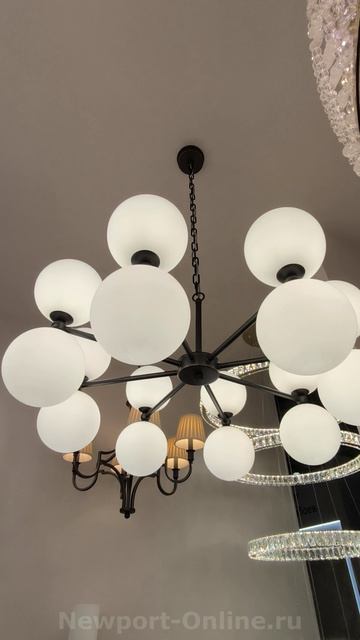 Люстра NEWPORT 3840/80 С Black+gold