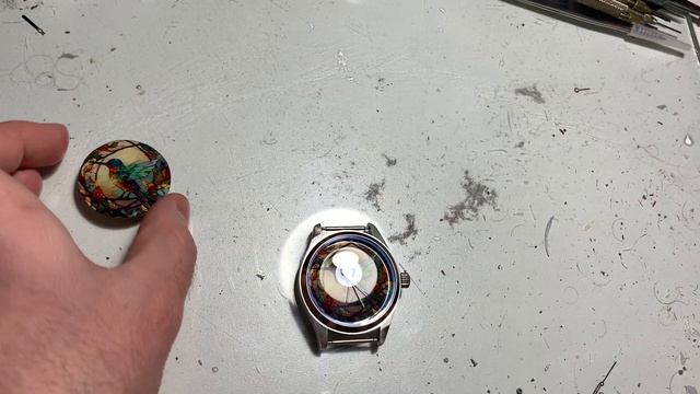 Дмитрий Бродниковский-часы Ракета-Jaquet Droz колибри эмаль сапфирсталь