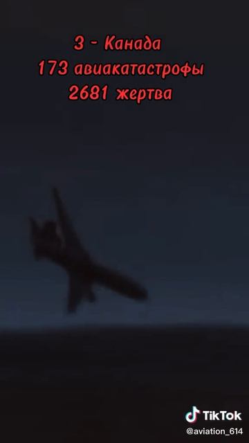 топ 5 по количеству авиакатсотроф в странах