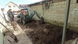 работа. самодельный минитрактор