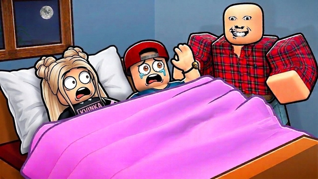 Я ПОПАЛА НА СТРАШНУЮ НОЧЁВКУ В РОБЛОКС..😱😭