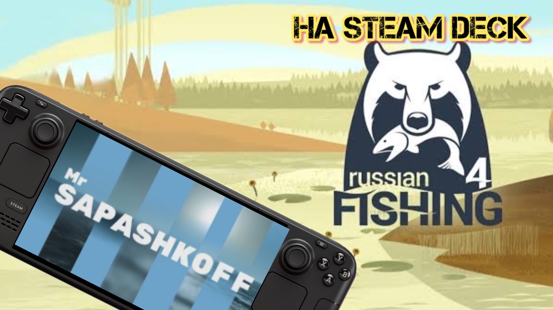 Игра Russian Fishing 4 на Steam Deck OLED