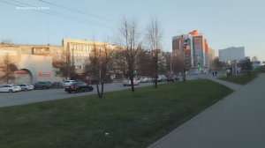 Раннее утро 16 апреля в Челябинске. Педагогический колледж