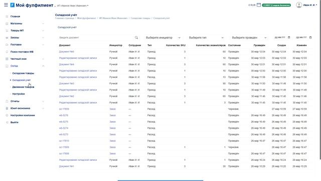 Складской учет балансирование остатков на маркетплейсах Wildberries Ozon Yandex