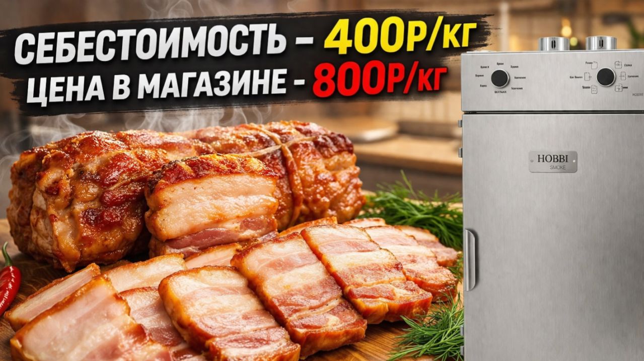 ГРУДИНКА горячего копчения. Простой и быстрый рецепт деликатеса.