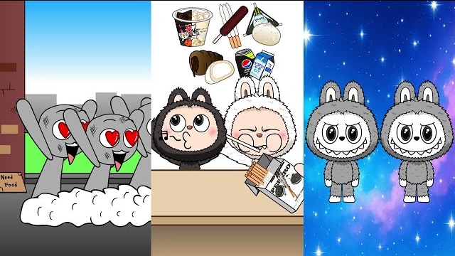 Цветной эмодзи Incredibox Sprunki СПРУНКИ Мультфильм