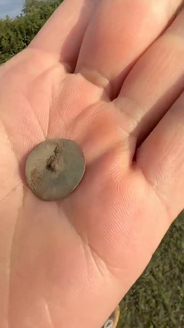 Красивая пуговица! копмонет металлоискатель находки находкимонет копсметаллоискателем монеты