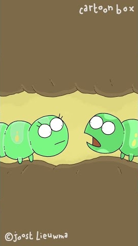 Гусеница находит любовь внутри яблока анимация комедия твист