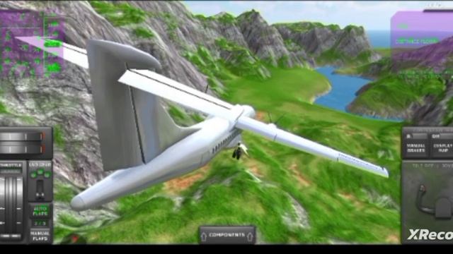 не удачное приземление на самолёте на аварийной посадке