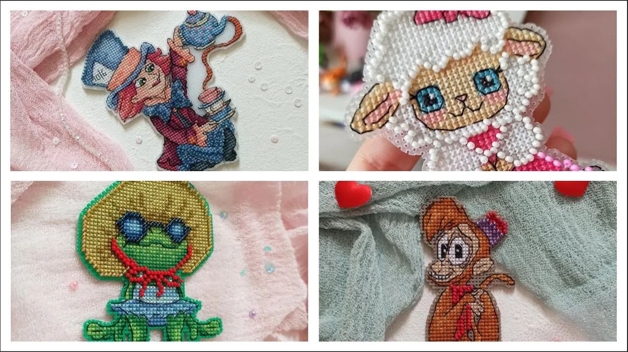 17. Много финишей, процессы вышивки, покупки и подарки, вышивка крестом