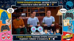 Теория Большого Взрыва: Теорема Купера-Новицки. Шелдон в плену у фанатки и тайна митоза! 😂🧬🏆