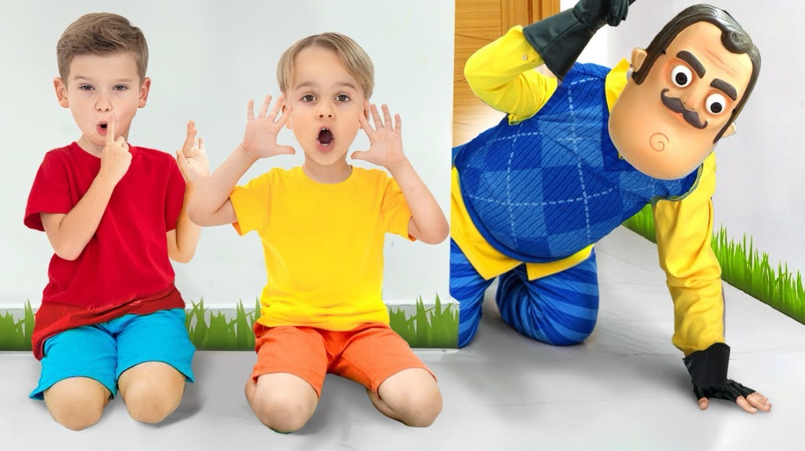 Дети пытаются подружиться с соседом