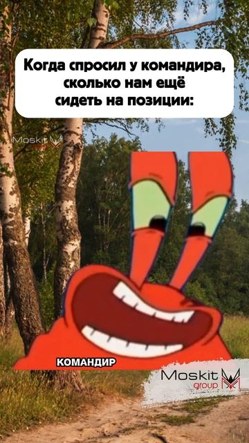 Когда спросил у командира сколько нам сидеть на позиции