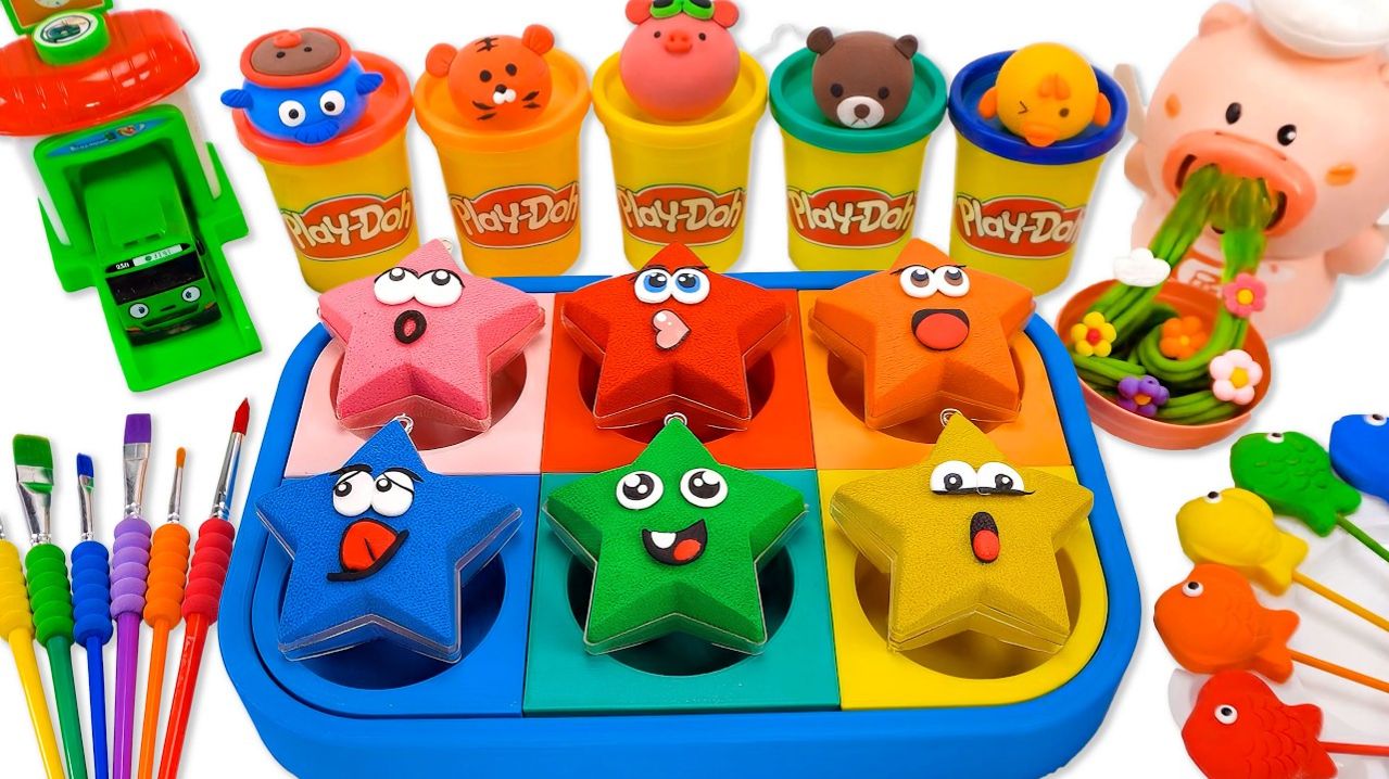 ЛЕПИМ ЗВЕЗДЫ ИЗ КИНЕТИЧЕСКОГО ПЕСКА ВИДЕОЛЕПКА АСМР ВИДЕО МУЛЬТИКИ ДЛЯ ДЕТЕЙ КАНАЛ ИГРАЛКИ-ЗАЛИПАЛКИ