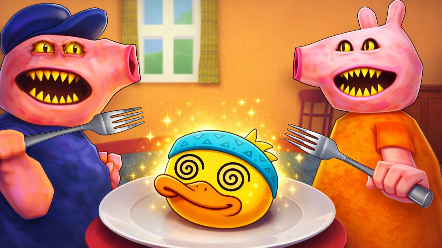 УКРАЛ ЕДУ У ГИГАНТСКОГО СВИНТУСА В Roblox! (Hungry Pig Roblox)