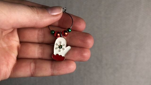 Декоративные маркеры для бокалов ИКСМАС металл 4х3 см 6 шт. 170492430