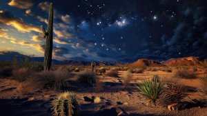 Пустыня ночью: мелодия для релаксации