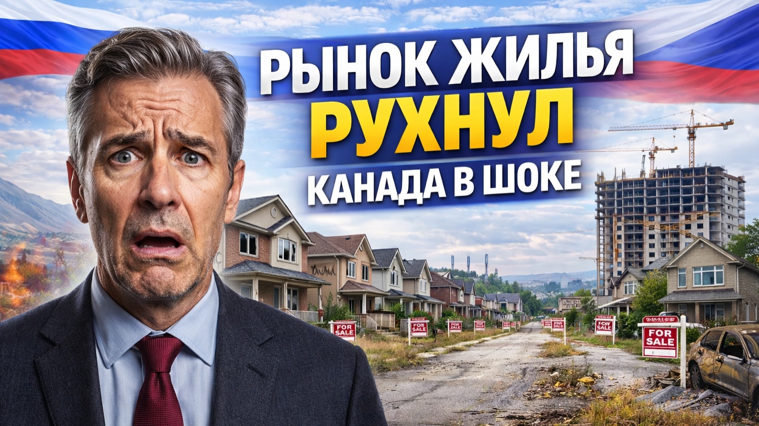 Канада в шоке после обвала рынка жилья: цены падают, долги растут, Карни под давлением