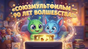 Две звёздочки с планеты Радость — Союзмультфильм 90 лет! | Мультфильм нейросетей 2026