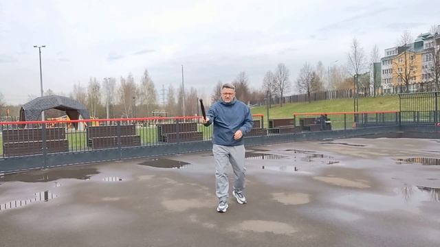 Занятия с палкой Тайцзи Бань в Митинском ландшафтном парке