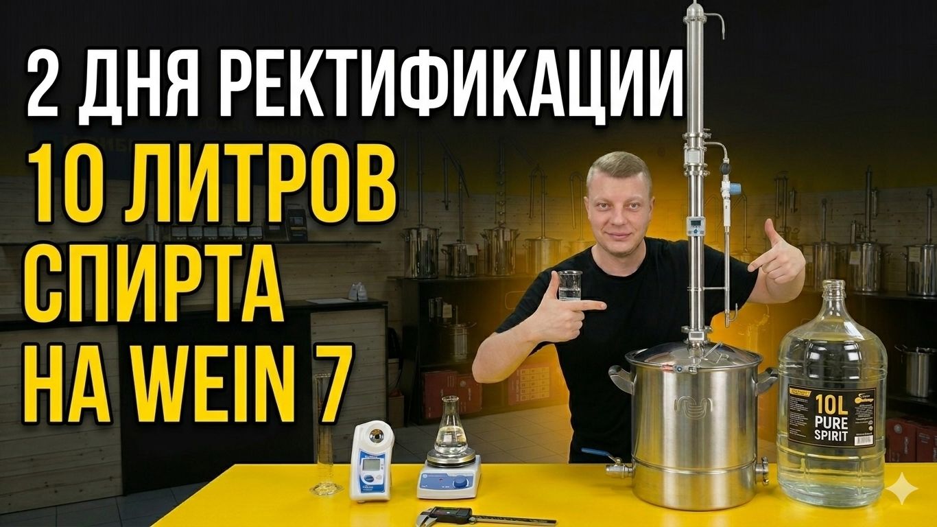 10 литров спирта-ректификата на Wein 7
