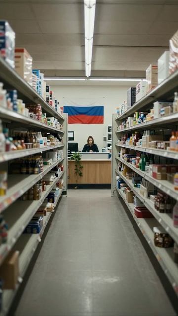 Огромные полки пустота в сердце аптека потеря пустота