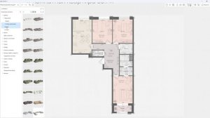 Исходный план и модель квартиры в Планоплан по подложке