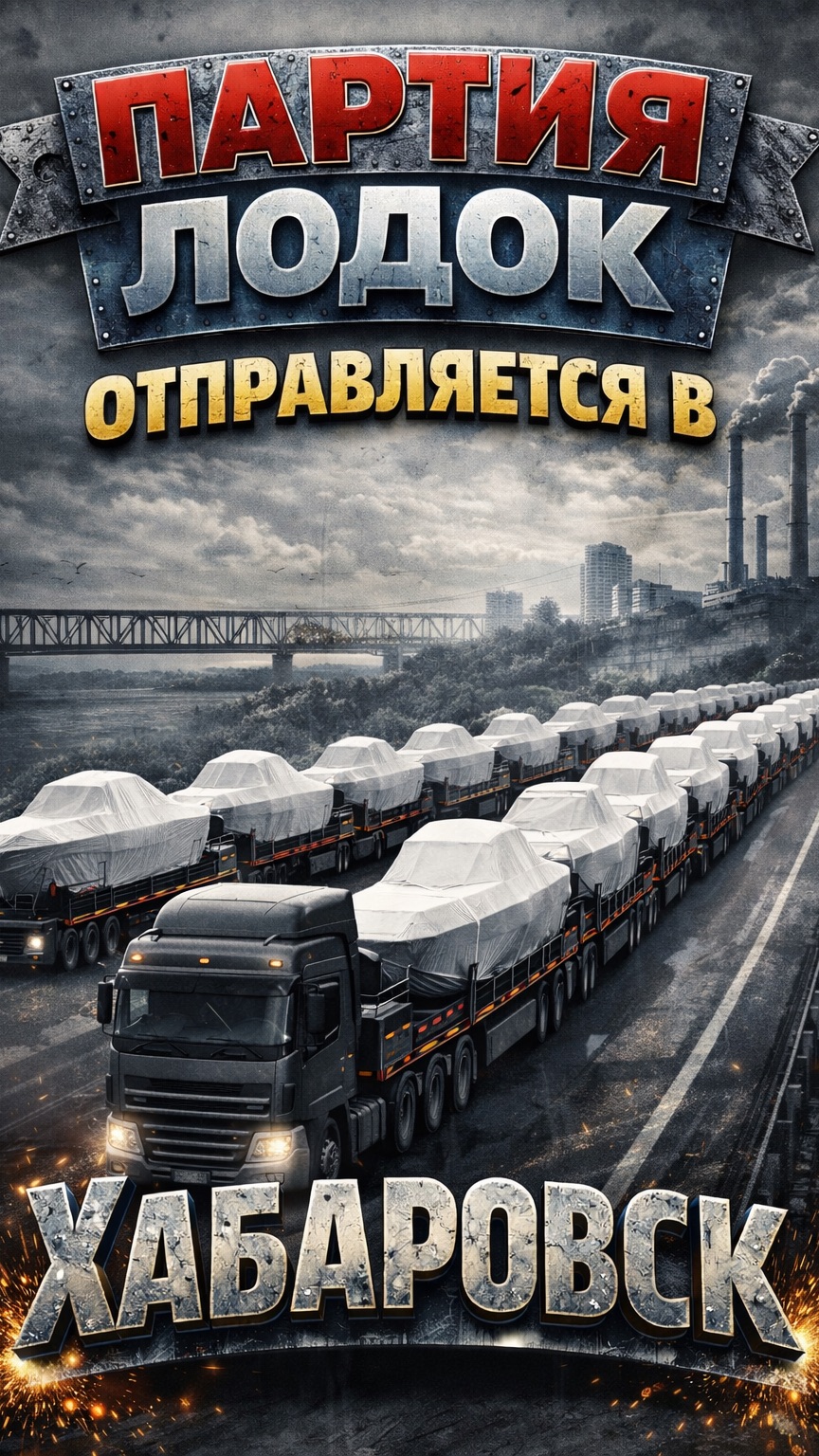 Отправляем партию лодок в Хабаровск