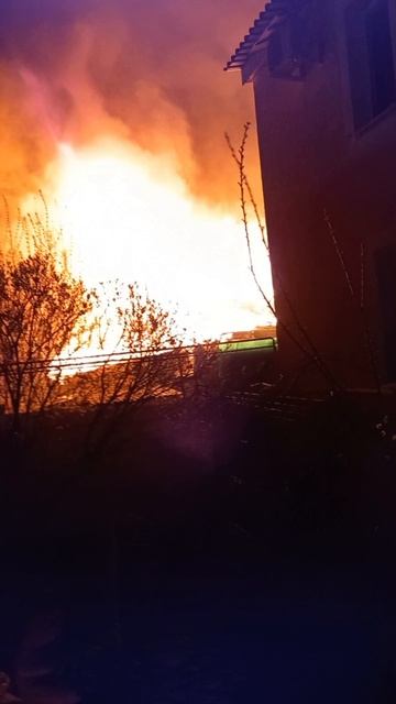 Пожар в частном доме, Самара.