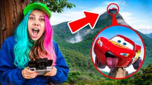 МОЙ ДРОН СНЯЛ LIGHTNING MCQUEEN В 3 часа НОЧИ!!!