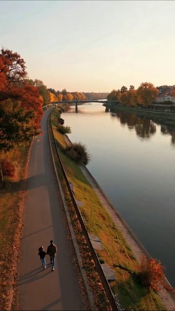Осенние прогулки вдоль реки #осень #прогулка #природа