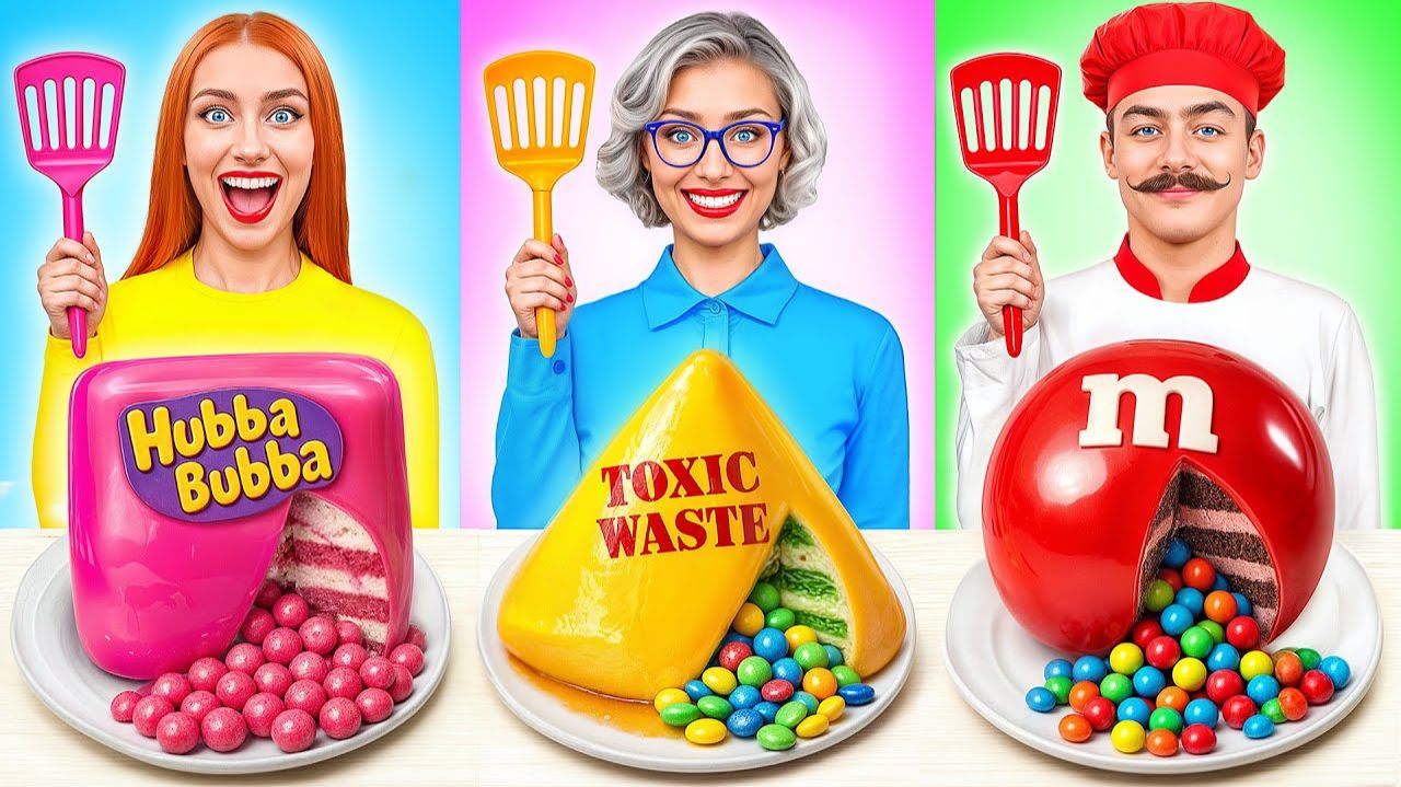 Кулинарный Челлендж Я против Бабушки  Фантастические Челленджи с Едой