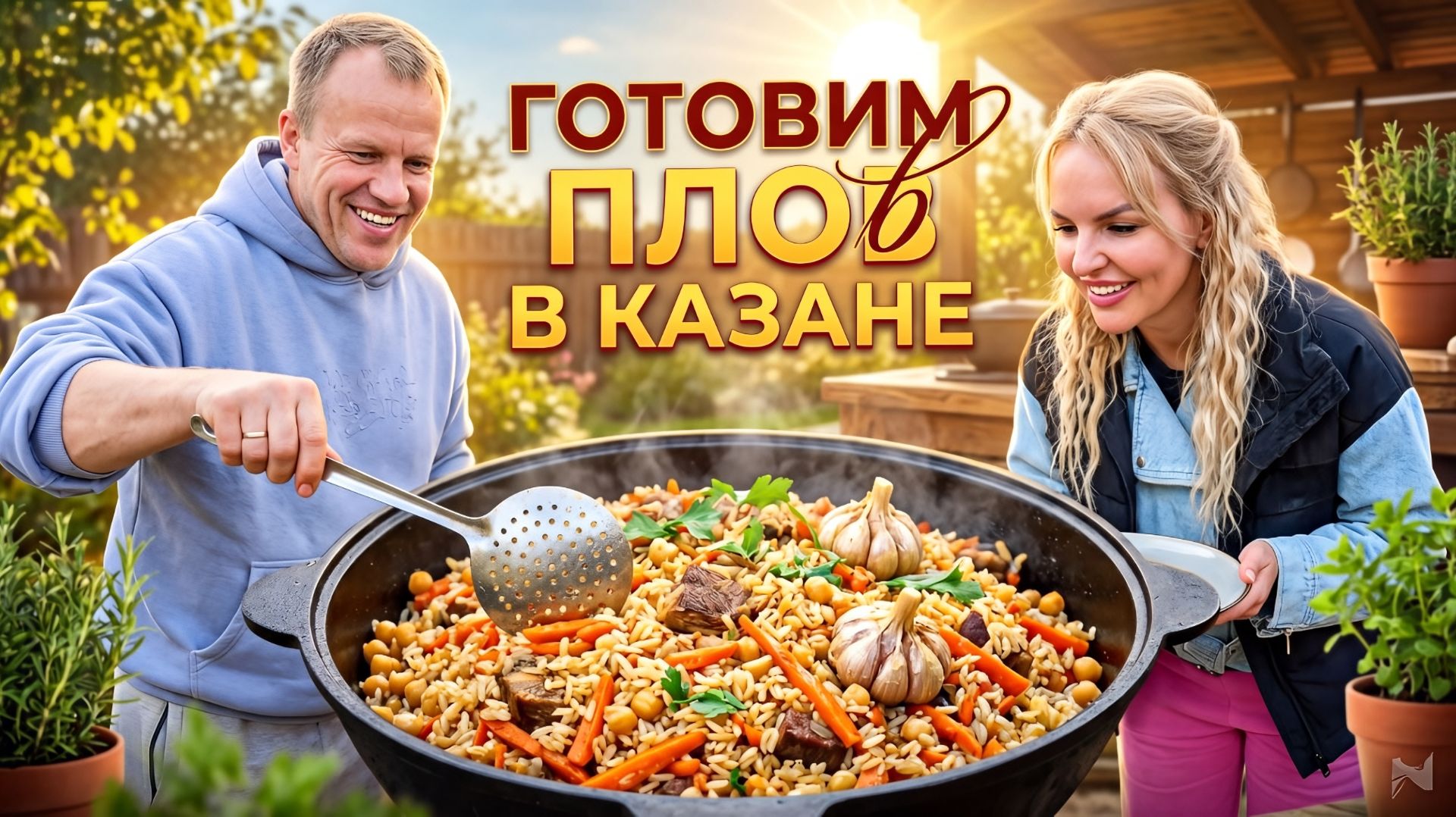 ПЛОВ В КАЗАНЕ НА ОГНЕ 🔥 СОЧНЫЙ И НАСТОЯЩИЙ УЗБЕКСКИЙ РЕЦЕПТ
